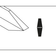 Sorby Diamond Section Parting Tool Online now