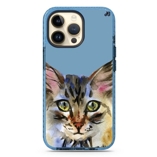 Watercolour Cat iPhone 15 Pro Durashock Case For Discount