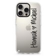 Vertical Names iPhone 15 Pro Ultra Clear Case For Discount