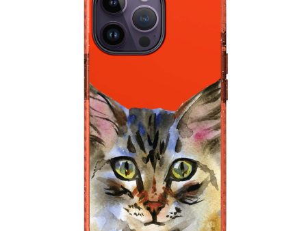 Watercolour Cat iPhone 15 Pro Durashock Case For Discount