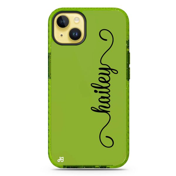 Vertical Cursive Handwritten iPhone 15 Plus Durashock Case Discount