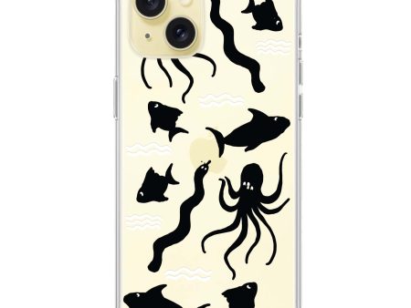 Water, Ocean and Sea Animals iPhone 15 Ultra Clear Case Discount