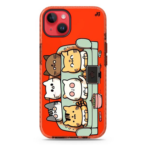 TV Cats iPhone 15 Durashock Case on Sale