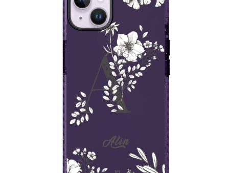 Vintage Floral Monogram iPhone 15 Durashock Case on Sale