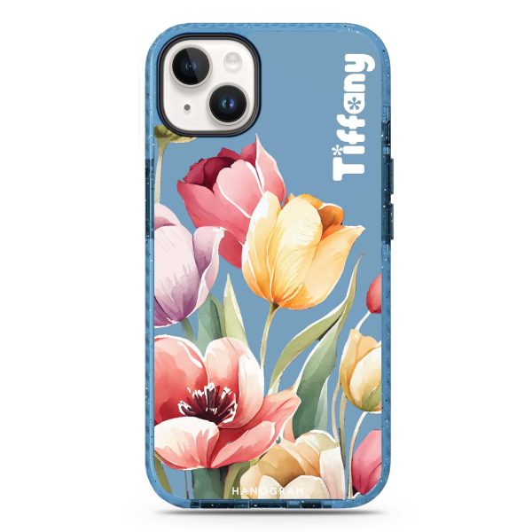 Watercolor tulip iPhone 15 Durashock Case Discount