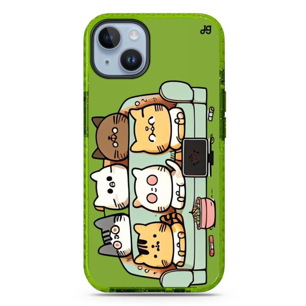 TV Cats iPhone 15 Durashock Case on Sale