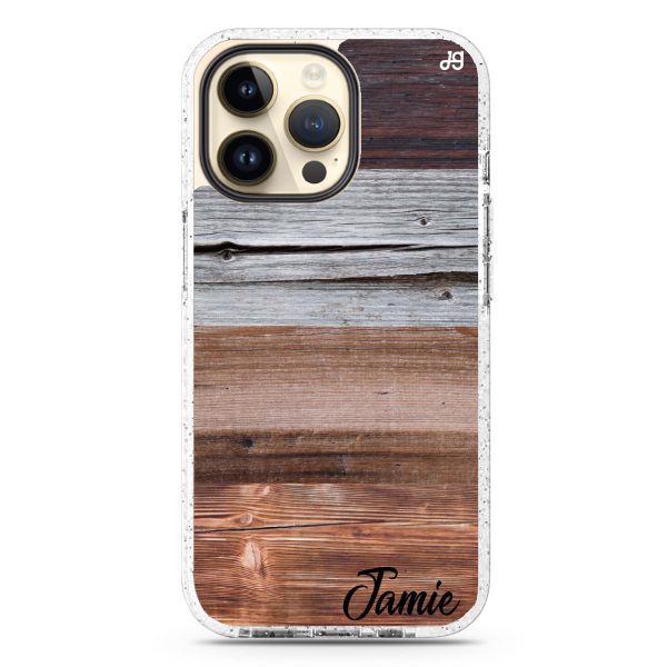 Wood Grain Varigegated iPhone 15 Pro Durashock Case Online now