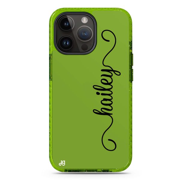 Vertical Cursive Handwritten iPhone 15 Pro Durashock Case For Cheap