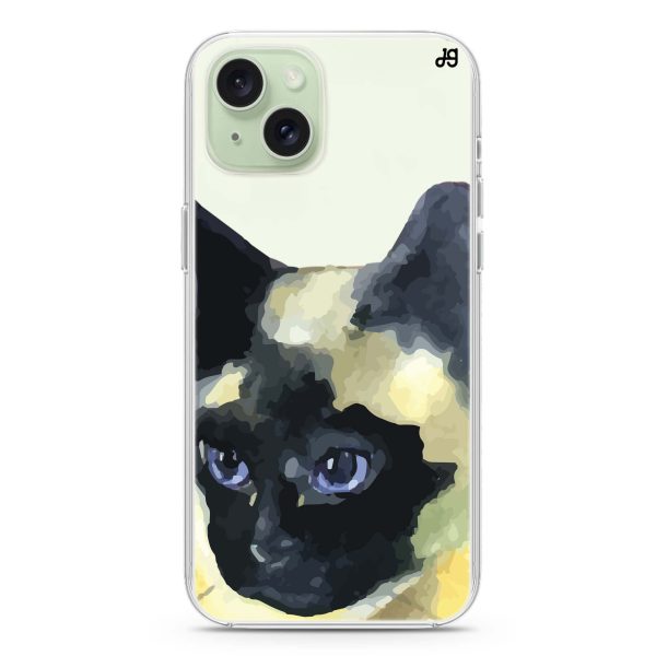 Watercolour Cat iPhone 15 Ultra Clear Case For Discount