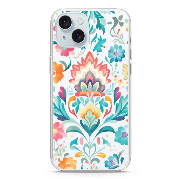 Watercolor Floral iPhone 15 Plus Ultra Clear Case For Discount