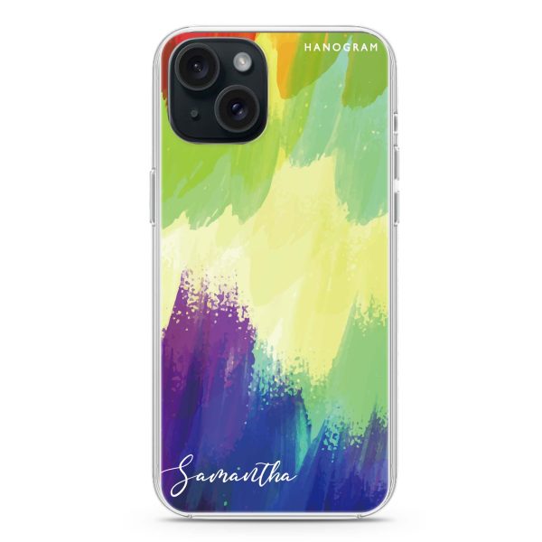 Watercolor Abstract iPhone 15 Ultra Clear Case Online Sale