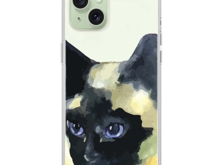 Watercolour Cat iPhone 15 Plus Ultra Clear Case Discount