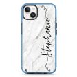 Vertical Cursive & Marble Sleek iPhone 15 Plus Durashock Case Online