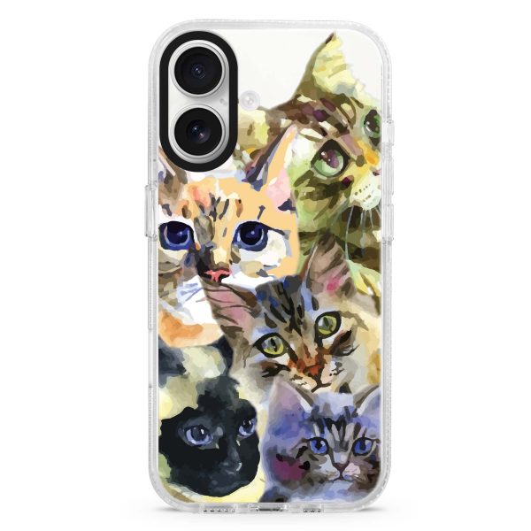 Watercolour Cat iPhone Ultra Clear Case For Discount