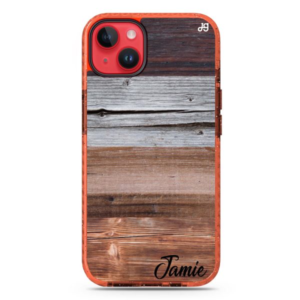 Wood Grain Varigegated iPhone 15 Durashock Case Online now