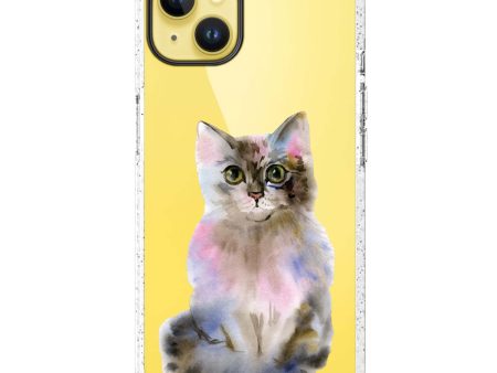 Watercolour Cat iPhone 15 Durashock Case Online Sale