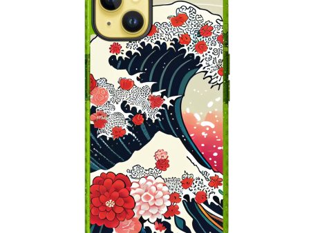 Waves & Flowers iPhone 15 Durashock Case Fashion