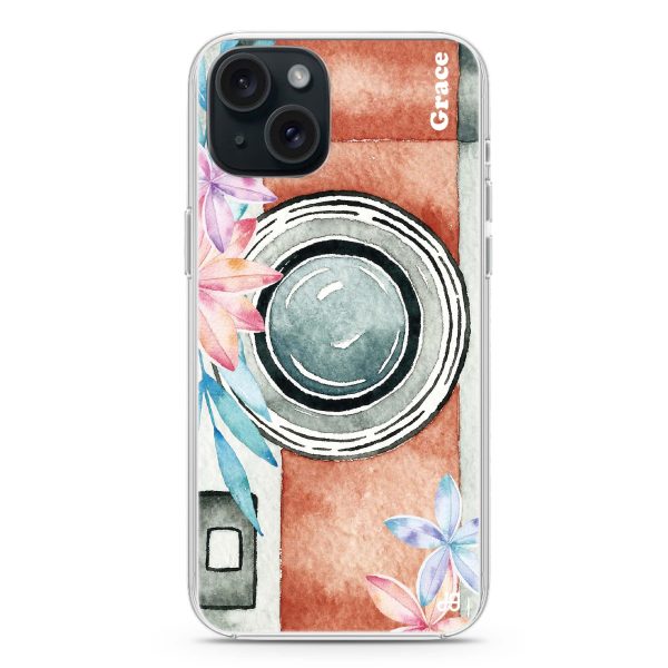 Watercolor Camera iPhone 15 Plus Ultra Clear Case For Sale