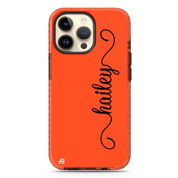 Vertical Cursive Handwritten iPhone 15 Pro Durashock Case For Cheap