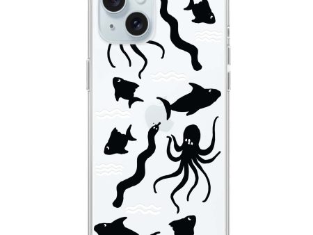 Water, Ocean and Sea Animals iPhone 15 Plus Ultra Clear Case For Sale