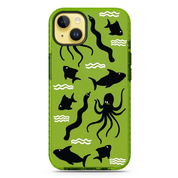 Water, Ocean and Sea Animals iPhone 15 Durashock Case For Sale