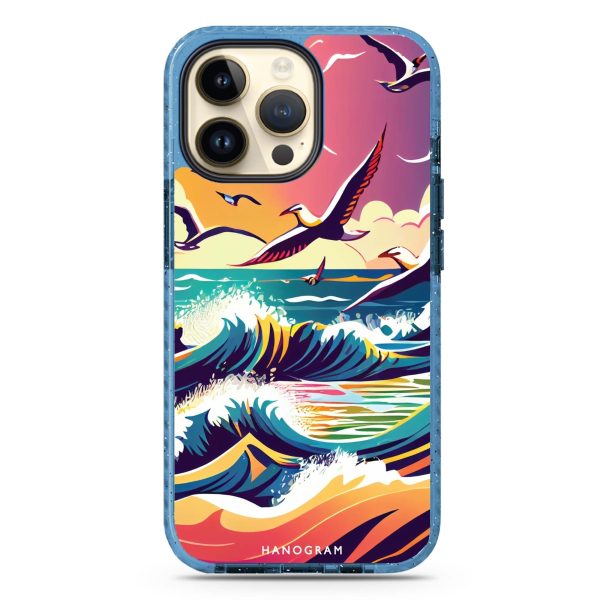 Waves & seagulls iPhone 15 Pro Durashock Case Discount