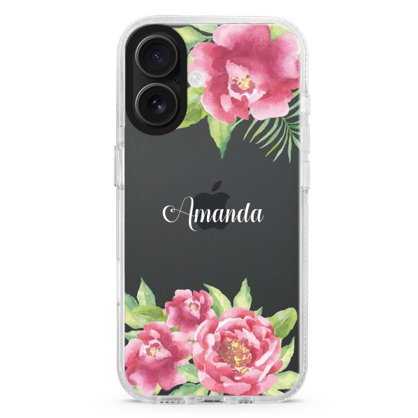 Watercolor Paeonia iPhone Ultra Clear Case Fashion