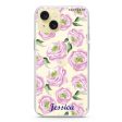 Watercolor pink floral iPhone 15 Plus Ultra Clear Case Sale