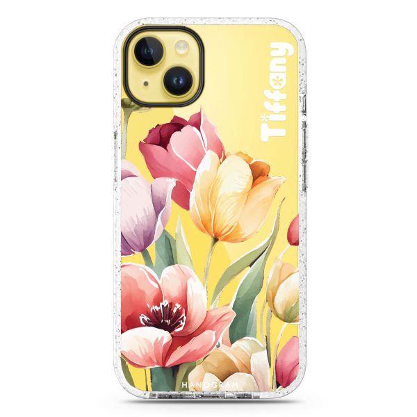 Watercolor tulip iPhone 15 Durashock Case Discount