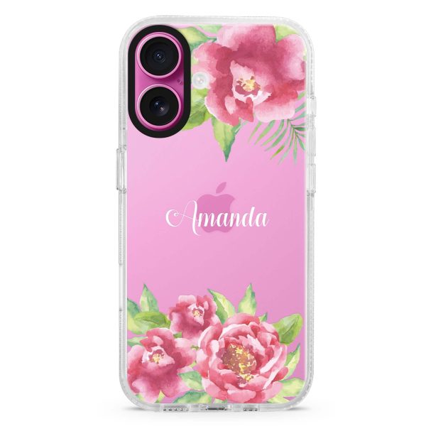 Watercolor Paeonia iPhone Ultra Clear Case Fashion