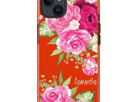 Watercolor Rose iPhone 15 Durashock Case on Sale