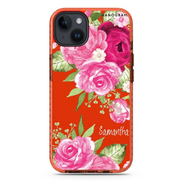 Watercolor Rose iPhone 15 Durashock Case on Sale