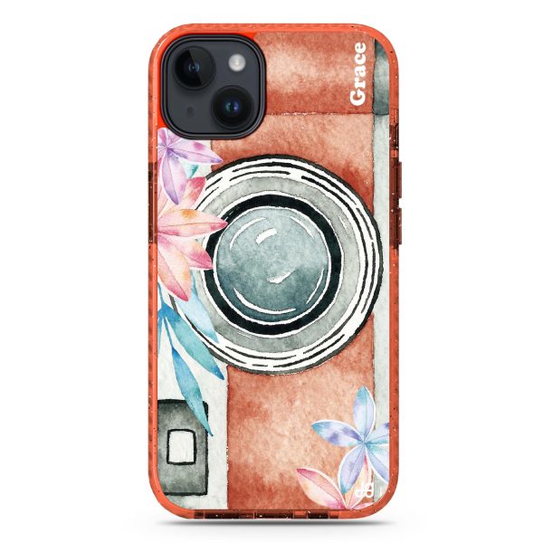 Watercolor Camera iPhone 15 Durashock Case Fashion