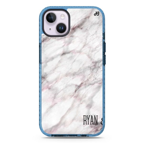 White Marble iPhone 15 Durashock Case Hot on Sale