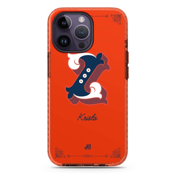 Vintage Ornamental Monogram iPhone 15 Pro Durashock Case Online now