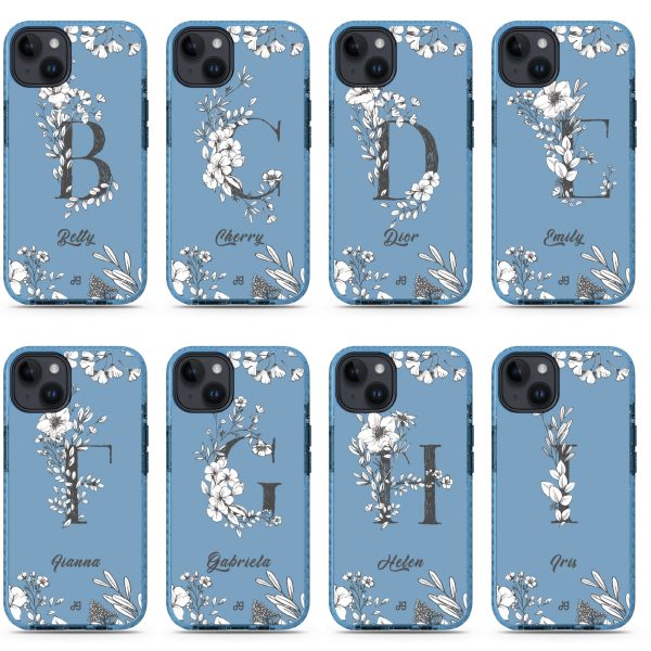 Vintage Floral Monogram iPhone 15 Plus Durashock Case Hot on Sale