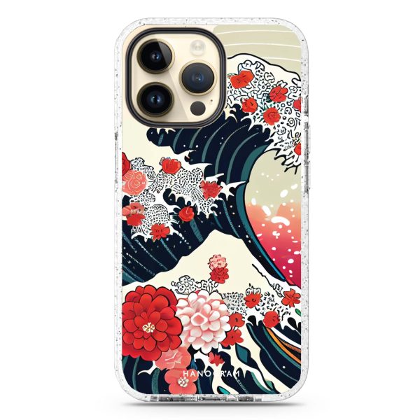 Waves & Flowers iPhone 15 Pro Durashock Case on Sale