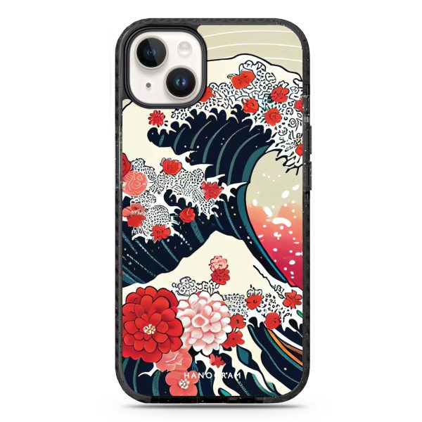 Waves & Flowers iPhone 15 Durashock Case Fashion