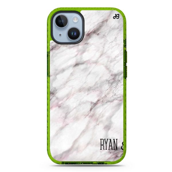 White Marble iPhone 15 Durashock Case Hot on Sale