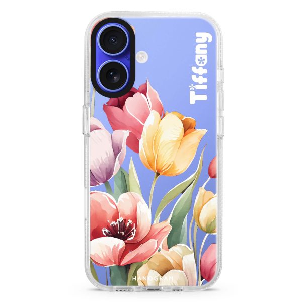 Watercolor tulip iPhone Ultra Clear Case on Sale