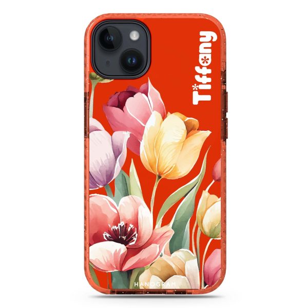 Watercolor tulip iPhone 15 Durashock Case Discount