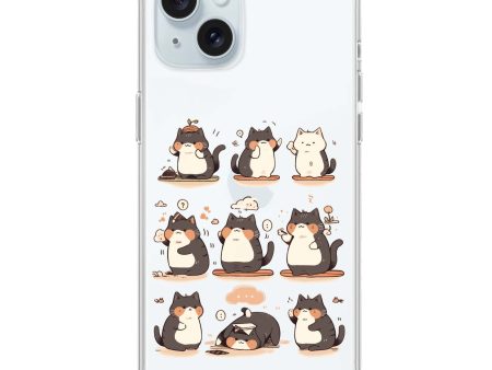 Zen Meowster iPhone 15 Plus Ultra Clear Case For Cheap