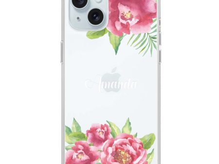 Watercolor Paeonia iPhone 15 Plus Ultra Clear Case For Sale