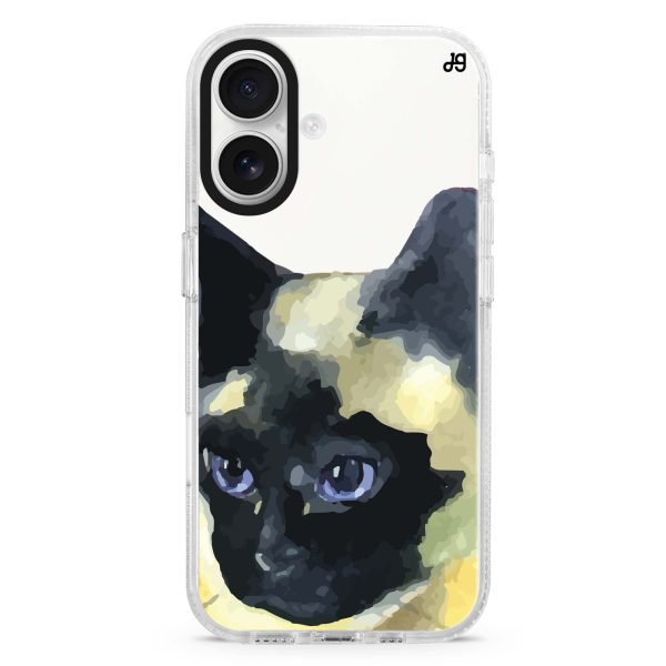 Watercolour Cat iPhone Ultra Clear Case Online now