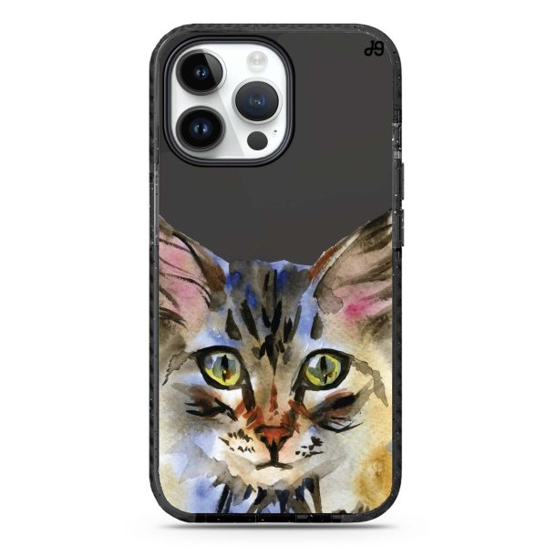 Watercolour Cat iPhone 15 Pro Durashock Case For Discount