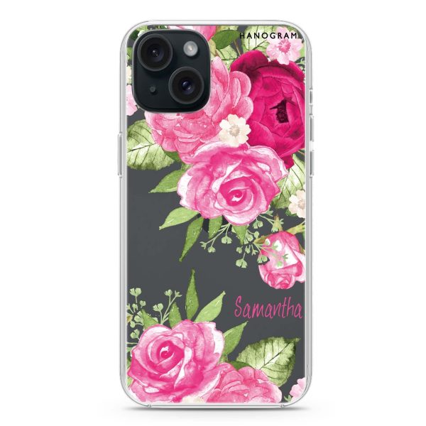 Watercolor Rose iPhone 15 Plus Ultra Clear Case Supply