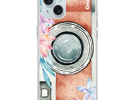 Watercolor Camera iPhone 15 Plus Ultra Clear Case For Sale