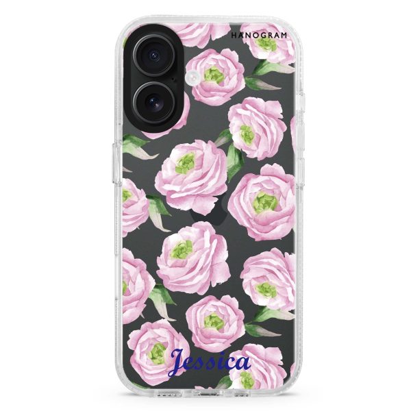 Watercolor pink floral iPhone Ultra Clear Case on Sale