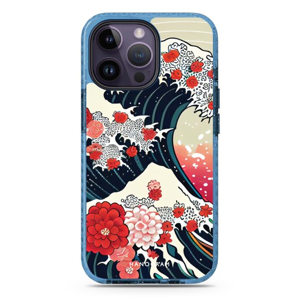 Waves & Flowers iPhone 15 Pro Durashock Case on Sale