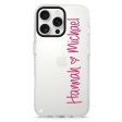 Vertical Names iPhone 15 Pro Ultra Clear Case For Discount